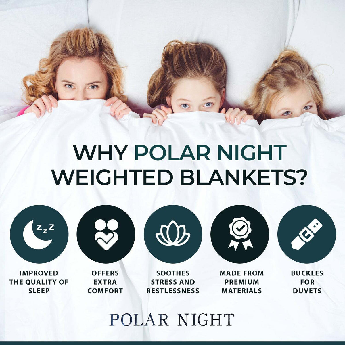 
              Polar Night Weighted blanket 200x220cm (12-16kg)