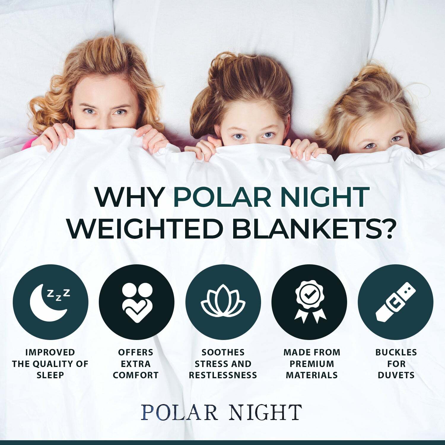 Polar Night Weighted blanket 200x220cm (12-16kg)