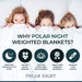 Polar Night Weighted Blanket 3-5kg, 100x150cm (cotton)