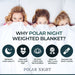 Polar Night Weighted Blanket 5-13kg, 150x200cm (cotton)